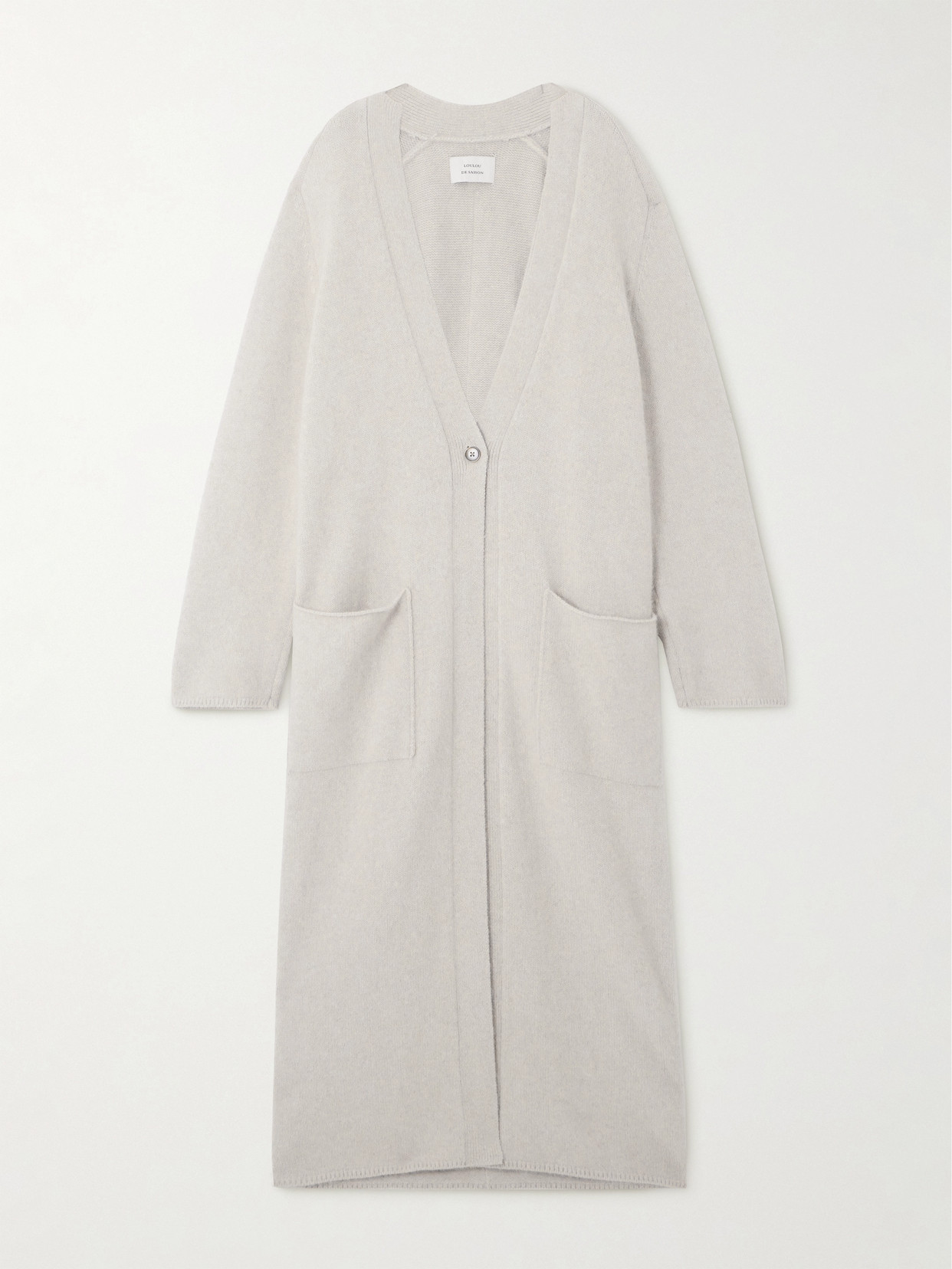 Loulou De Saison Smet Oversized Wool-blend Cardigan In Gray