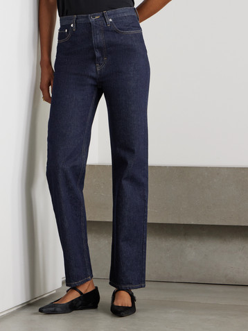 LOULOU DE SAISON Jude organic high-rise straight-leg jeans