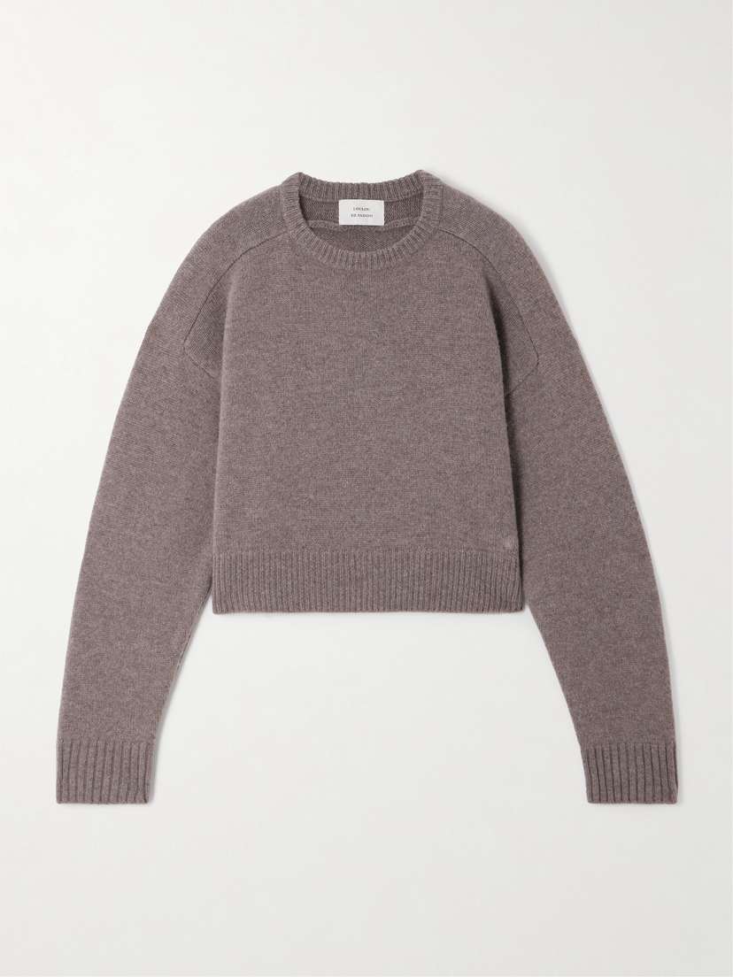 Loulou de Saison Bruzzi Cropped Wool And Cashmere-blend Sweater