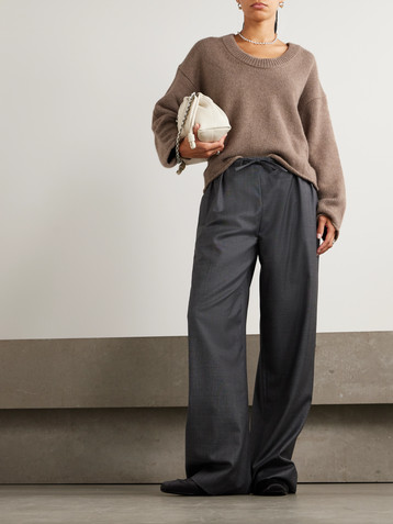 LOULOU DE SAISON Cove wool straight-leg pants