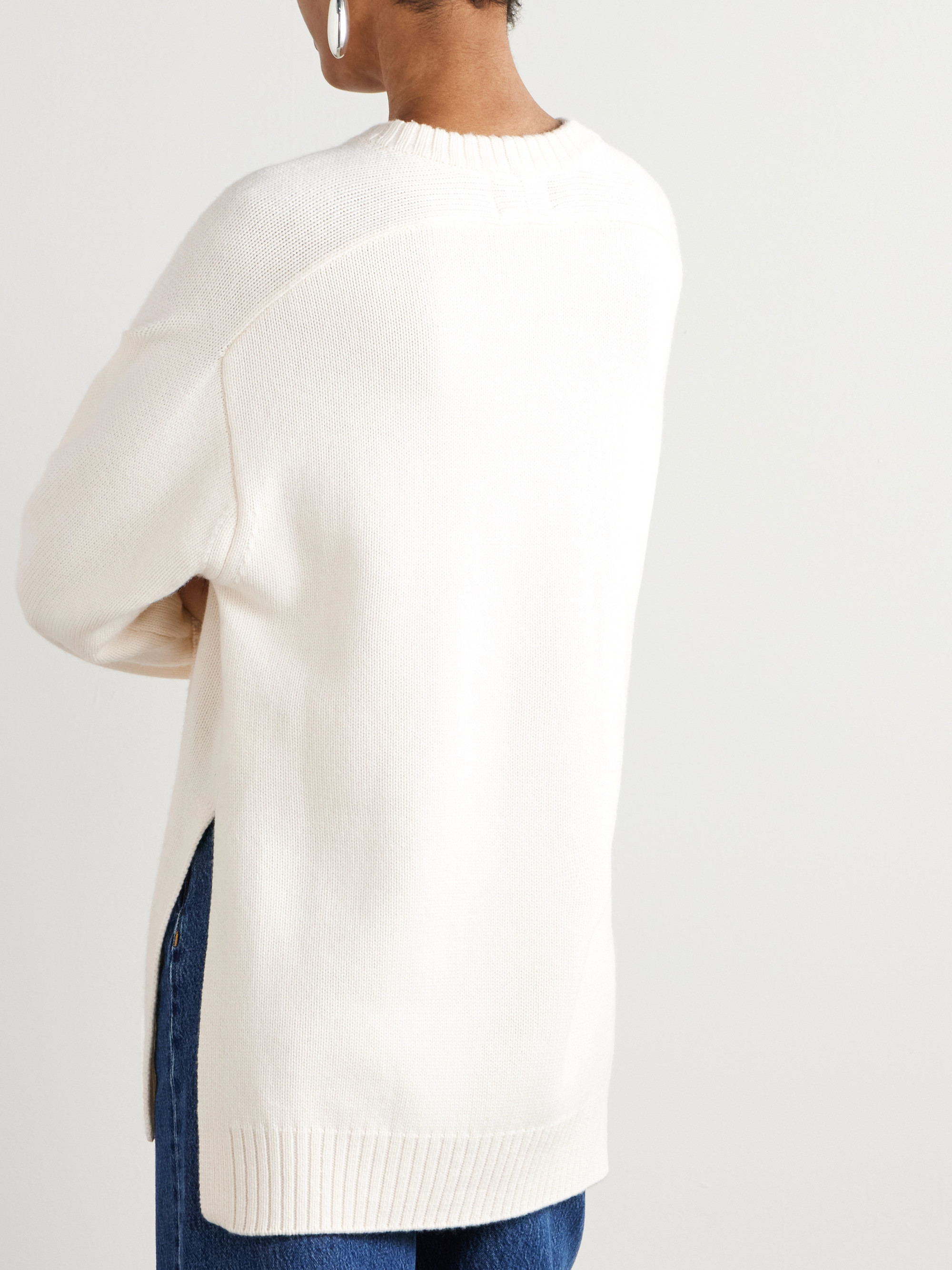 LOULOU DE SAISON Safi merino wool and cashmere-blend sweater thumbnail