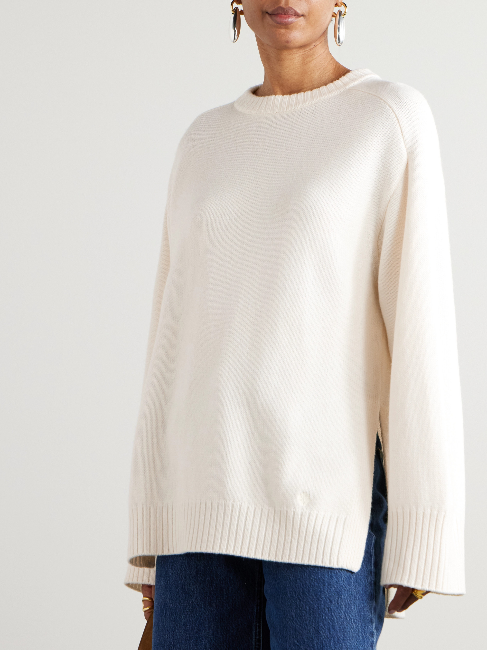 LOULOU DE SAISON Safi merino wool and cashmere-blend sweater