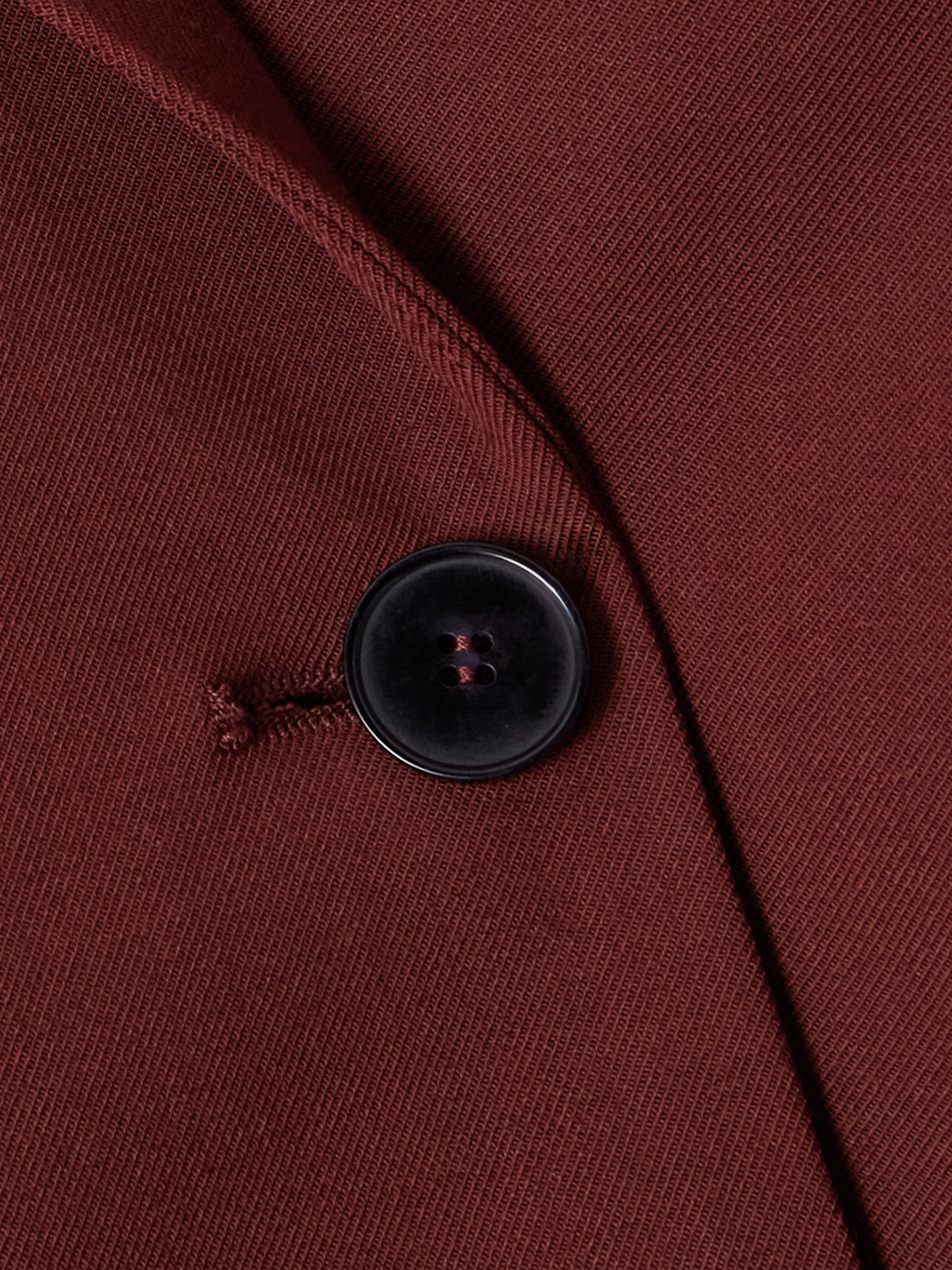 Loulou De Saison Sancia Wool-blend Blazer In Burgundy