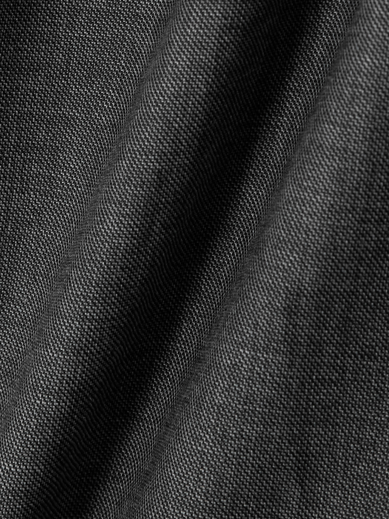 Loulou De Saison Mauris Asymmetric Pleated Draped Wool Top In Gray