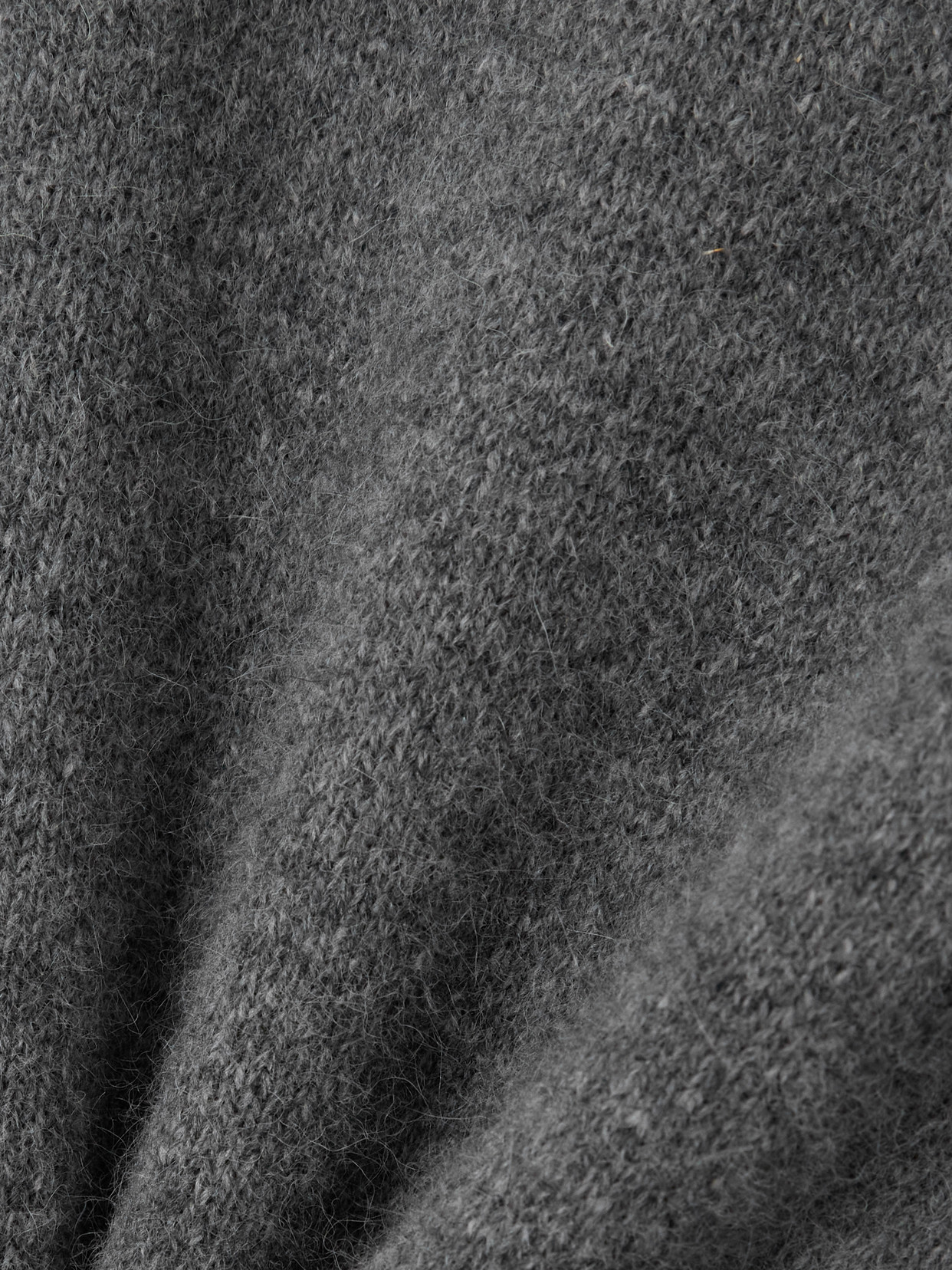 Loulou De Saison Tristan Mercerised-wool Blend Sweater In Gray