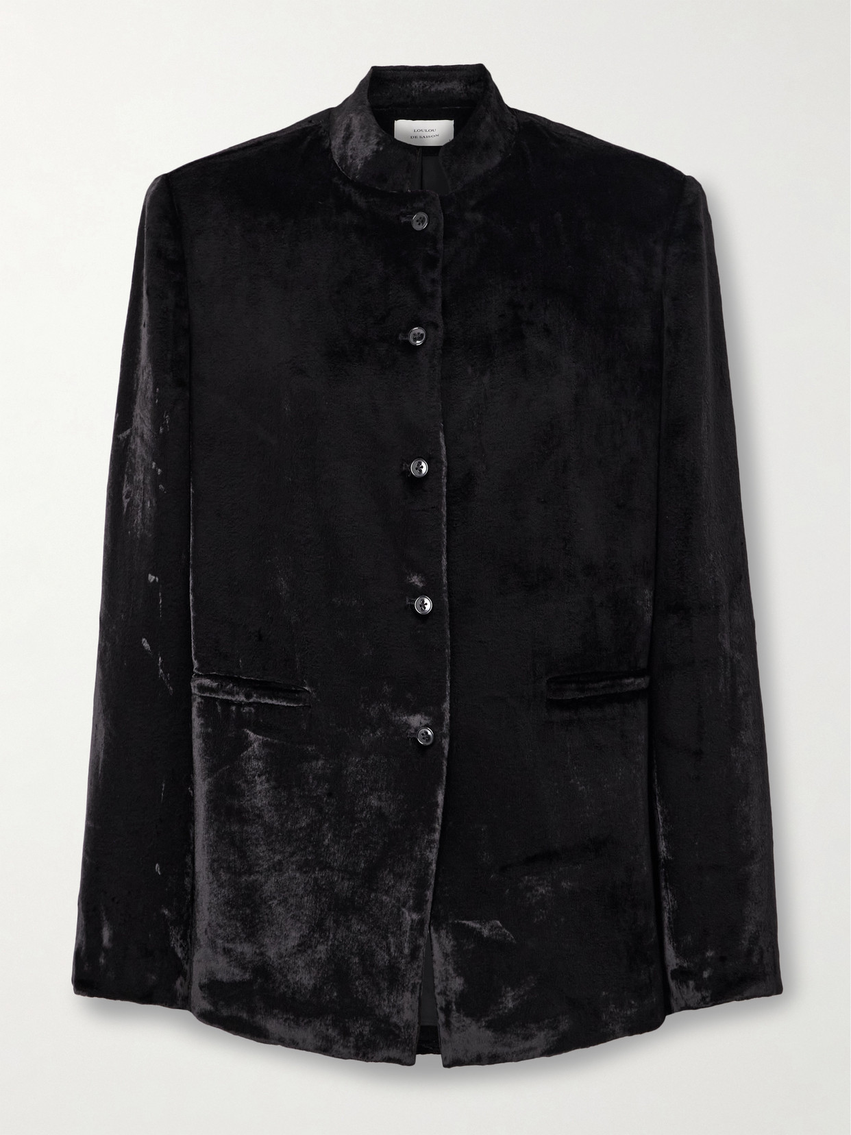 Loulou De Saison Lara Velvet Jacket In Black