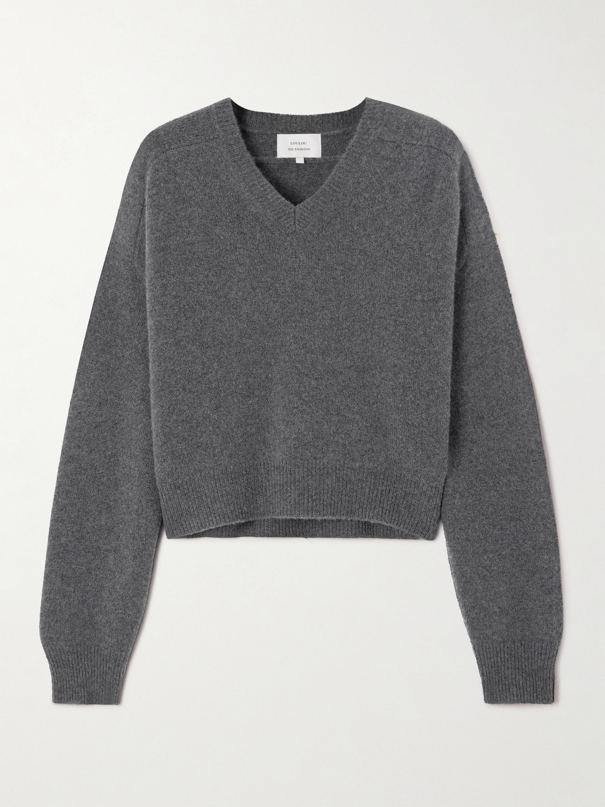 Loulou De Saison Anzor Cashmere Sweater In Gray