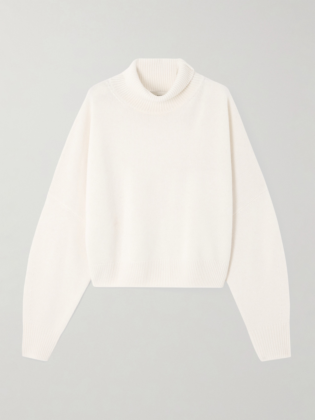 Loulou De Saison Luke Merino Wool And Cashmere-blend Sweater In White