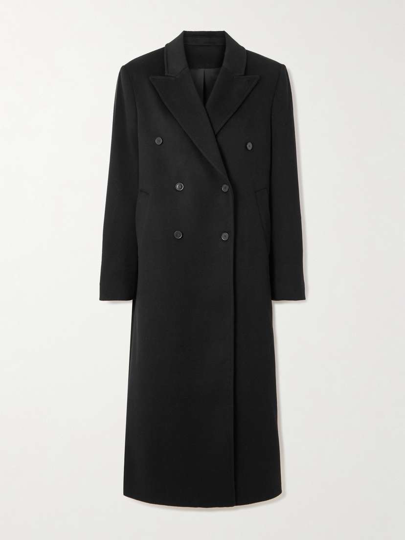 Loulou de Saison Rosco Double-breasted Brushed-wool And Cashmere-blend Coat