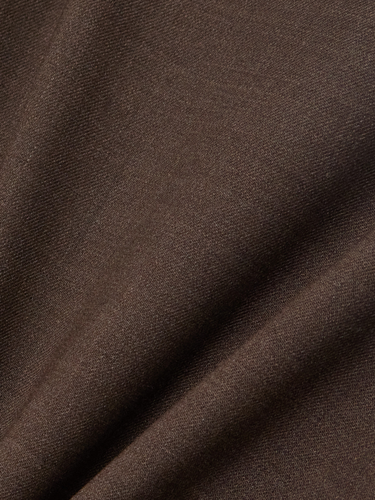 Loulou De Saison Samos Wool-blend Twill Midi Skirt In Brown