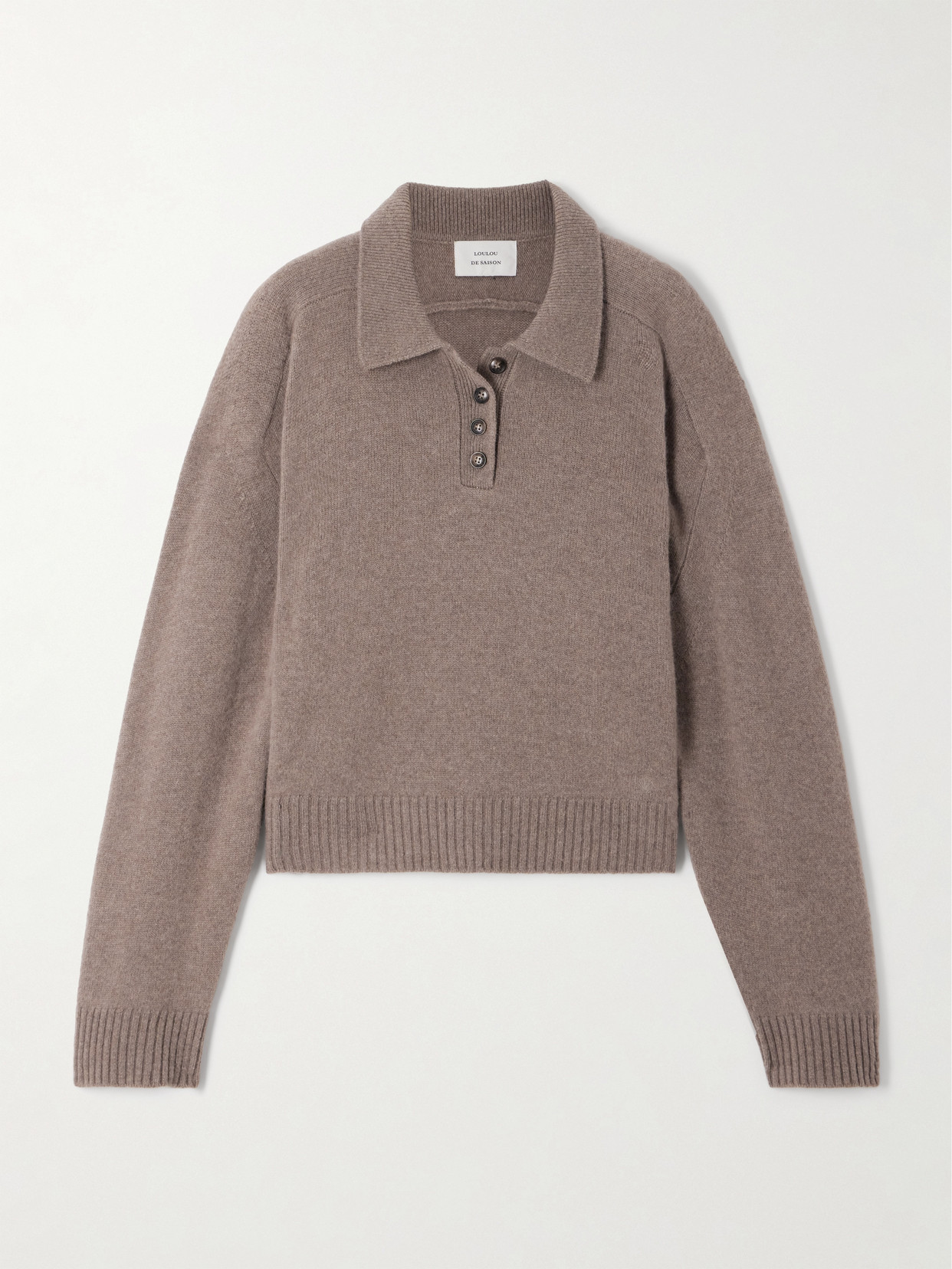 Loulou De Saison Homere Cashmere Sweater In Neutral