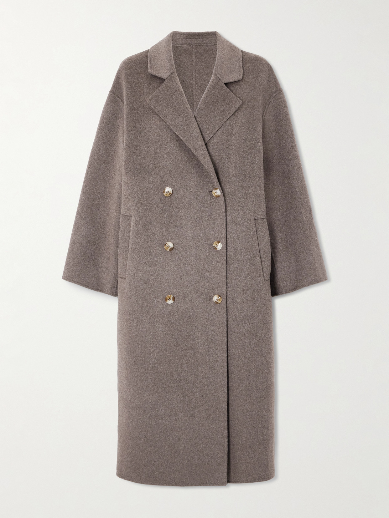 Loulou De Saison Borneo Oversized Double-breasted Wool And Cashmere-blend Coat In Multi