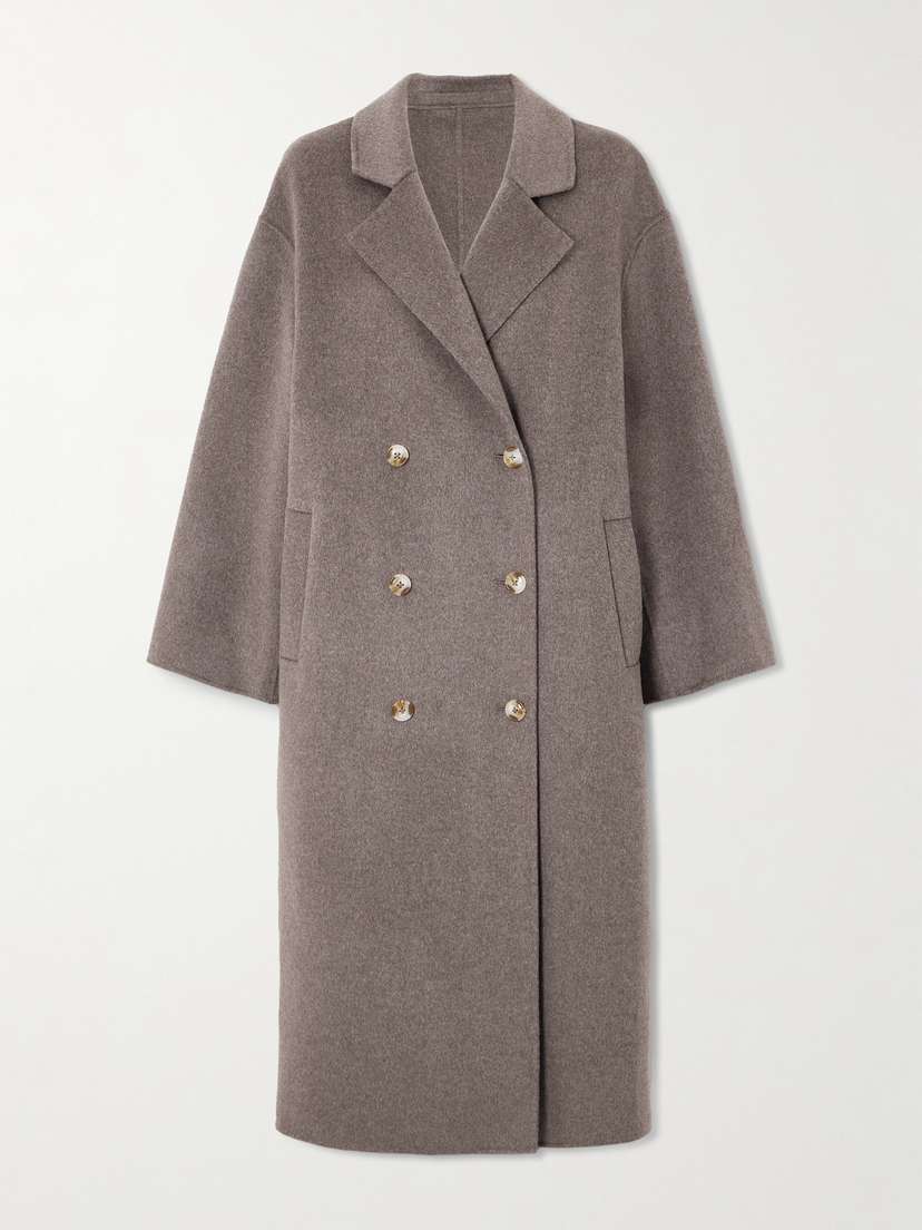 Loulou de Saison Borneo Oversized Double-breasted Wool And Cashmere-blend Coat