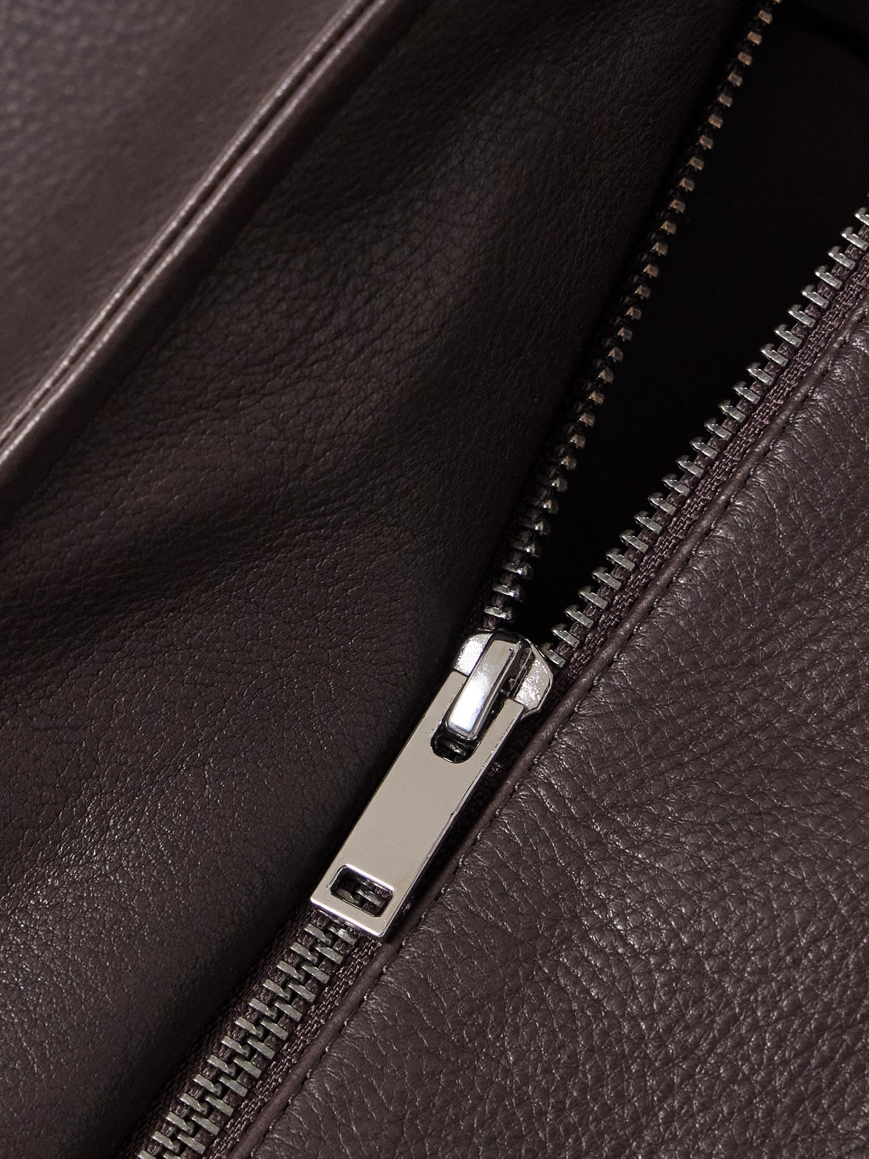 Loulou De Saison Marlow Textured-leather Jacket In Black