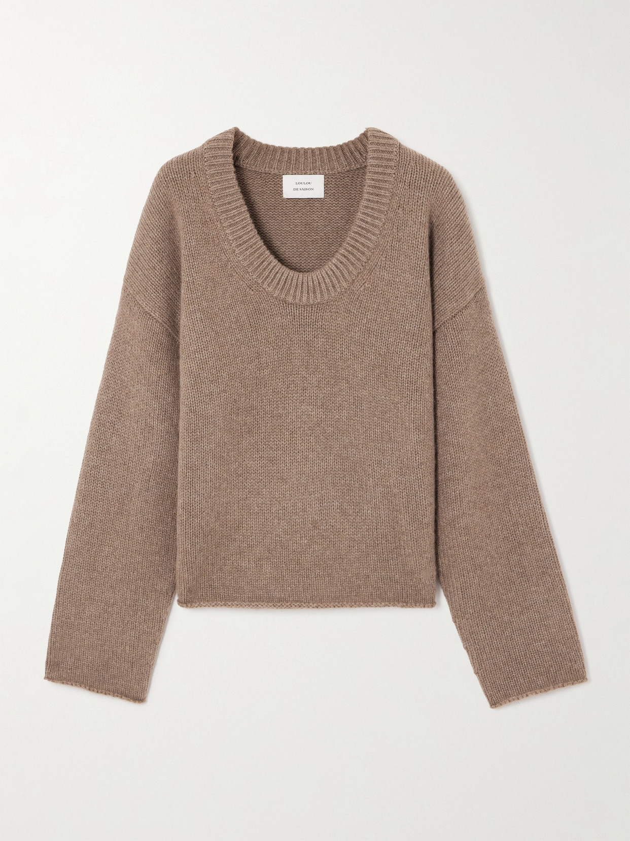 Loulou De Saison Derry Oversized Cashmere Sweater In Brown