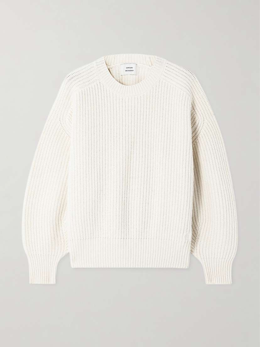 Loulou de Saison Nauru Ribbed Cashmere Sweater