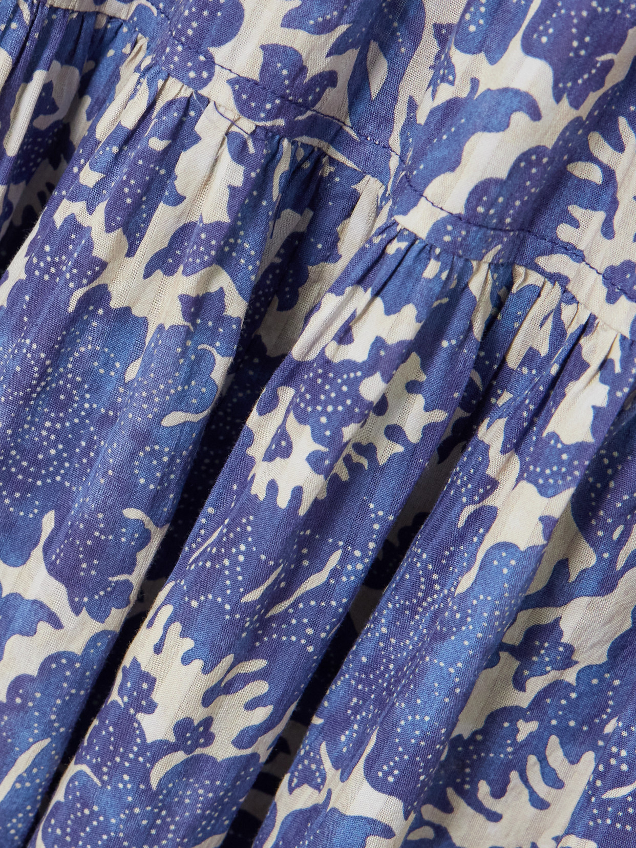 Ulla Johnson Kairi Ruffled Tiered Floral-print Cotton-blend Midi Dress