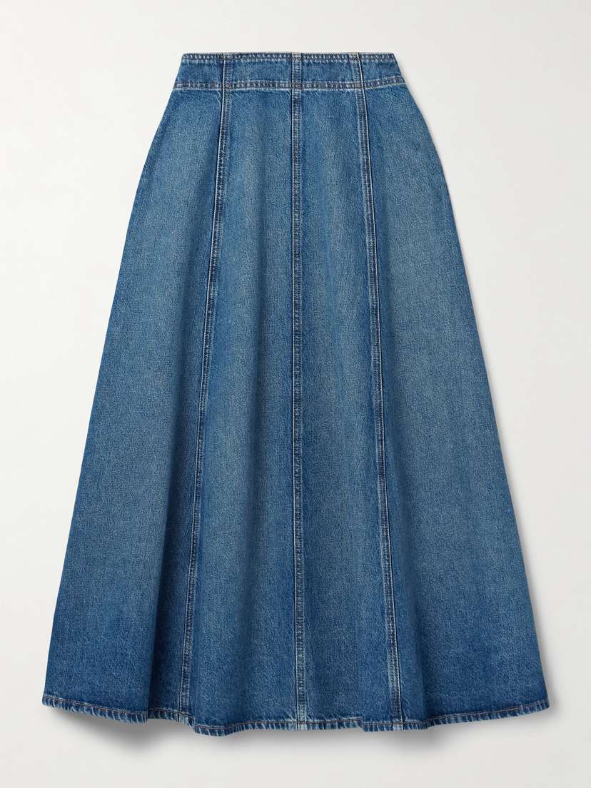 Ulla Johnson The Uma Denim Midi Skirt