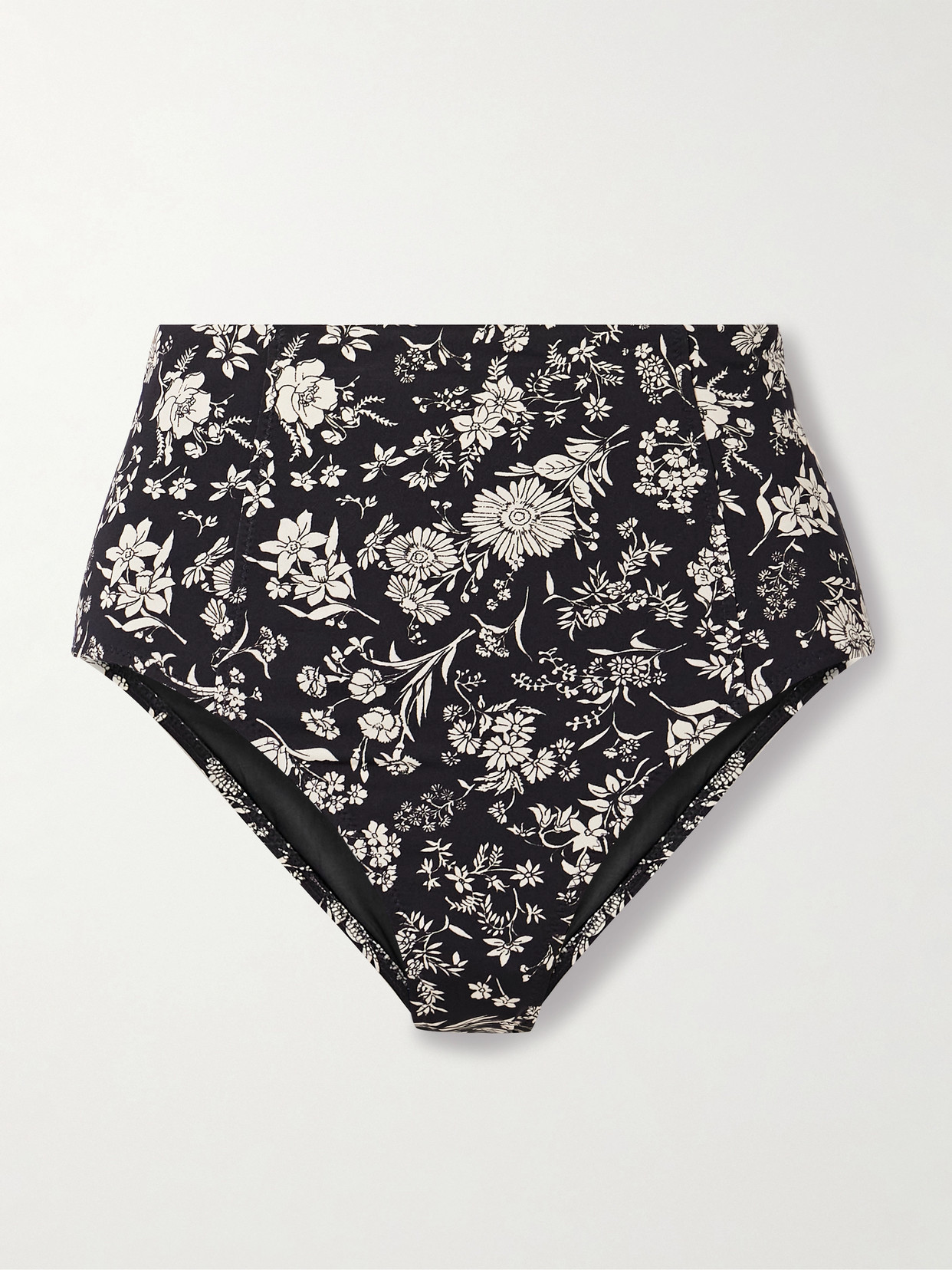 Ulla Johnson Zahara High Waisted Bikini Bottoms Midnight Bloom