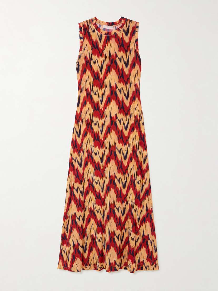 Ulla Johnson Orla Printed Stretch-jersey Midi Dress