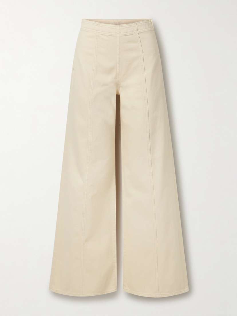 Ulla Johnson The Bianca Paneled High-rise Wide-leg Jeans
