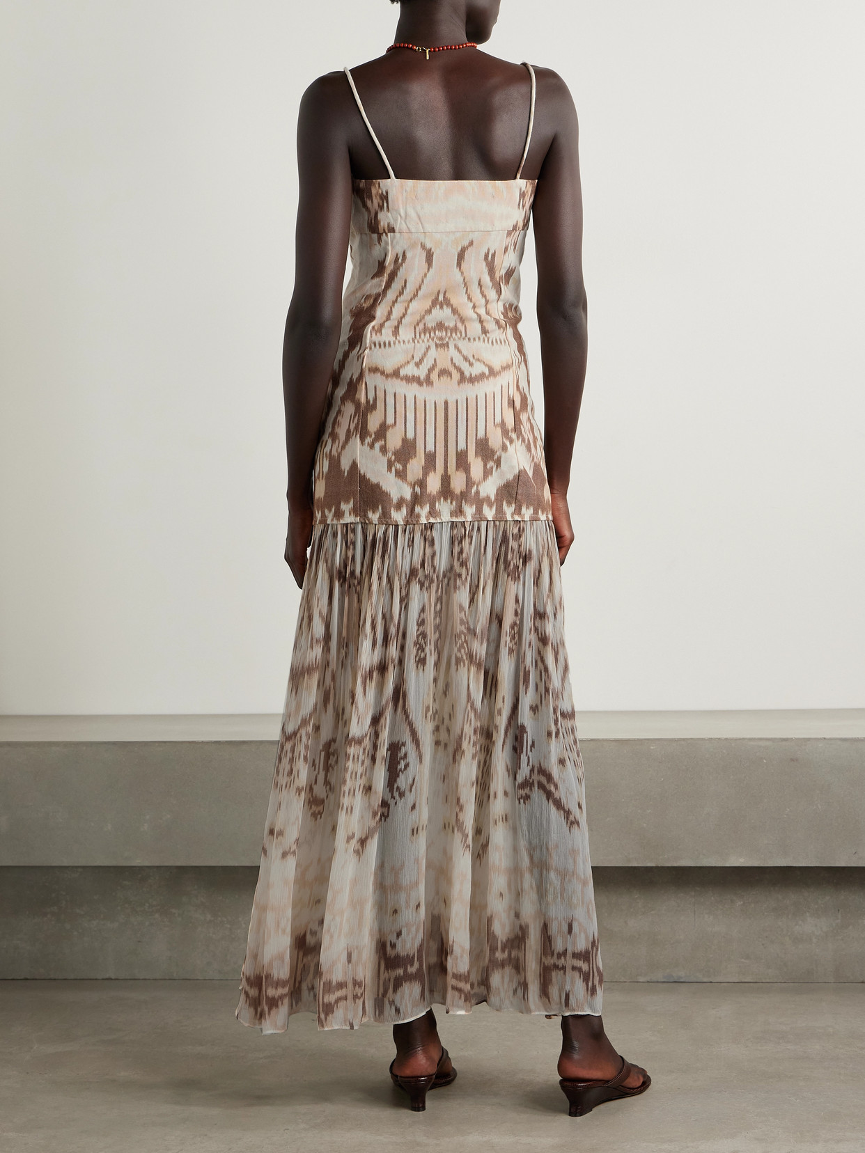 Ulla Johnson Marisol Printed Cotton-canvas And Silk-crepon Maxi Dress
