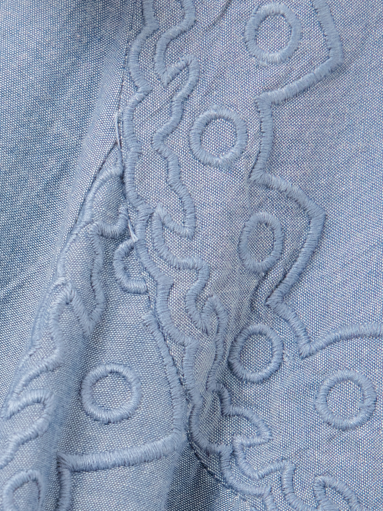 Ulla Johnson Embroidered Camila Mini Dress In Blue