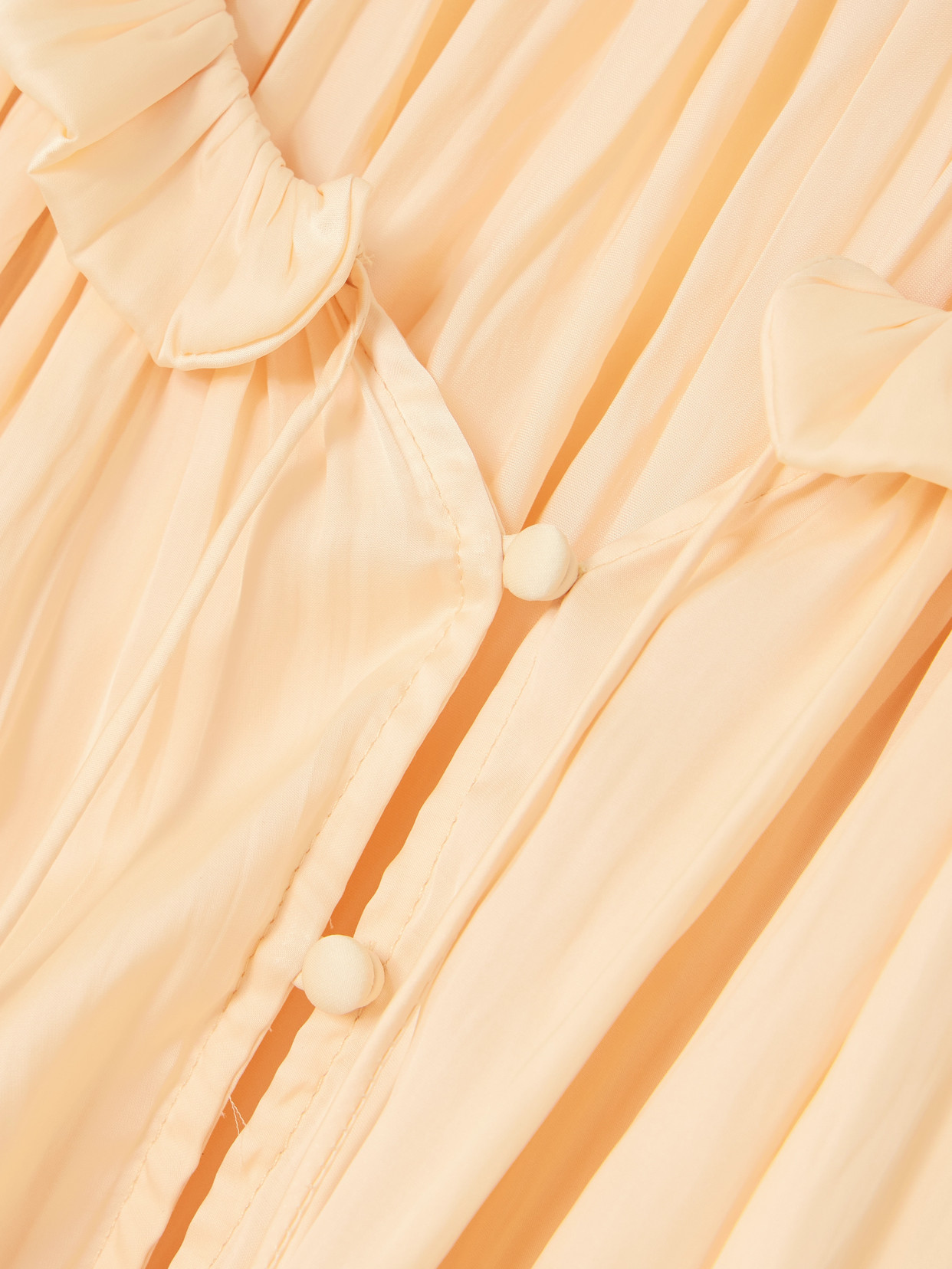 Laurette Gathered Washed-Satin Blouse