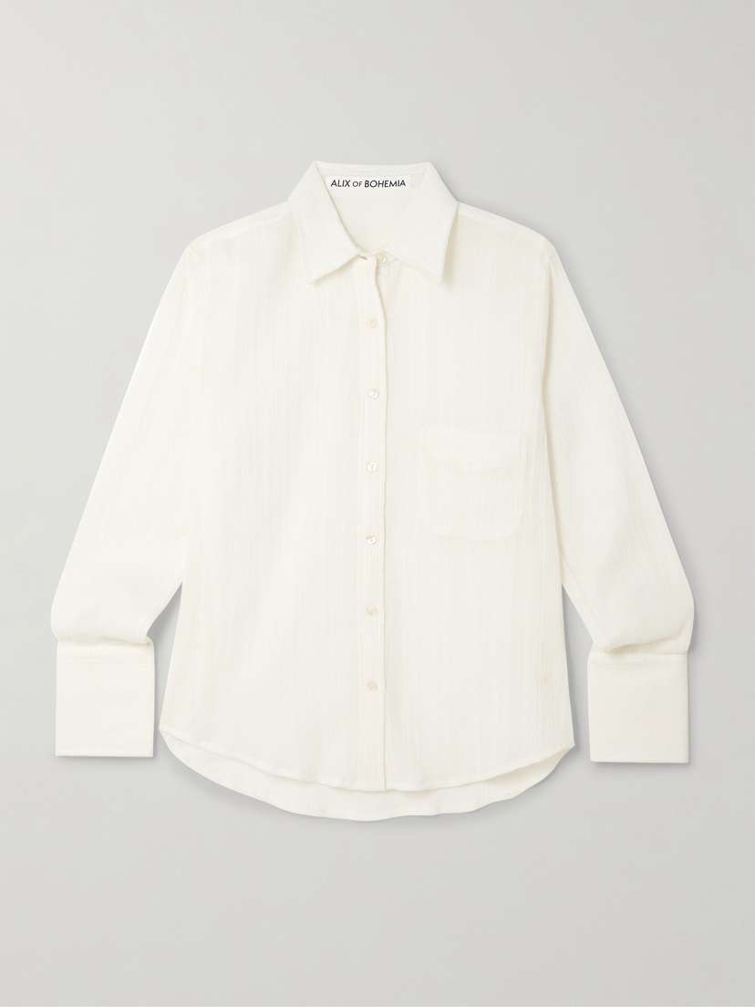 ALIX OF BOHEMIA Ondine Cotton-gauze Shirt