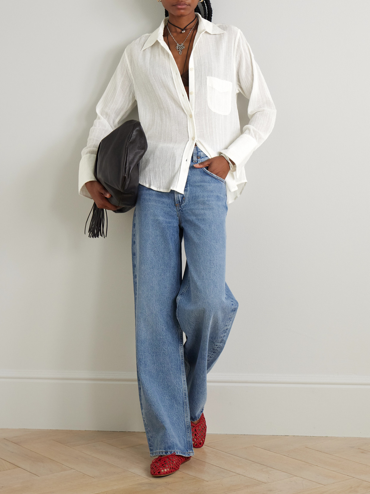 Alix Of Bohemia Ondine Cotton-gauze Shirt