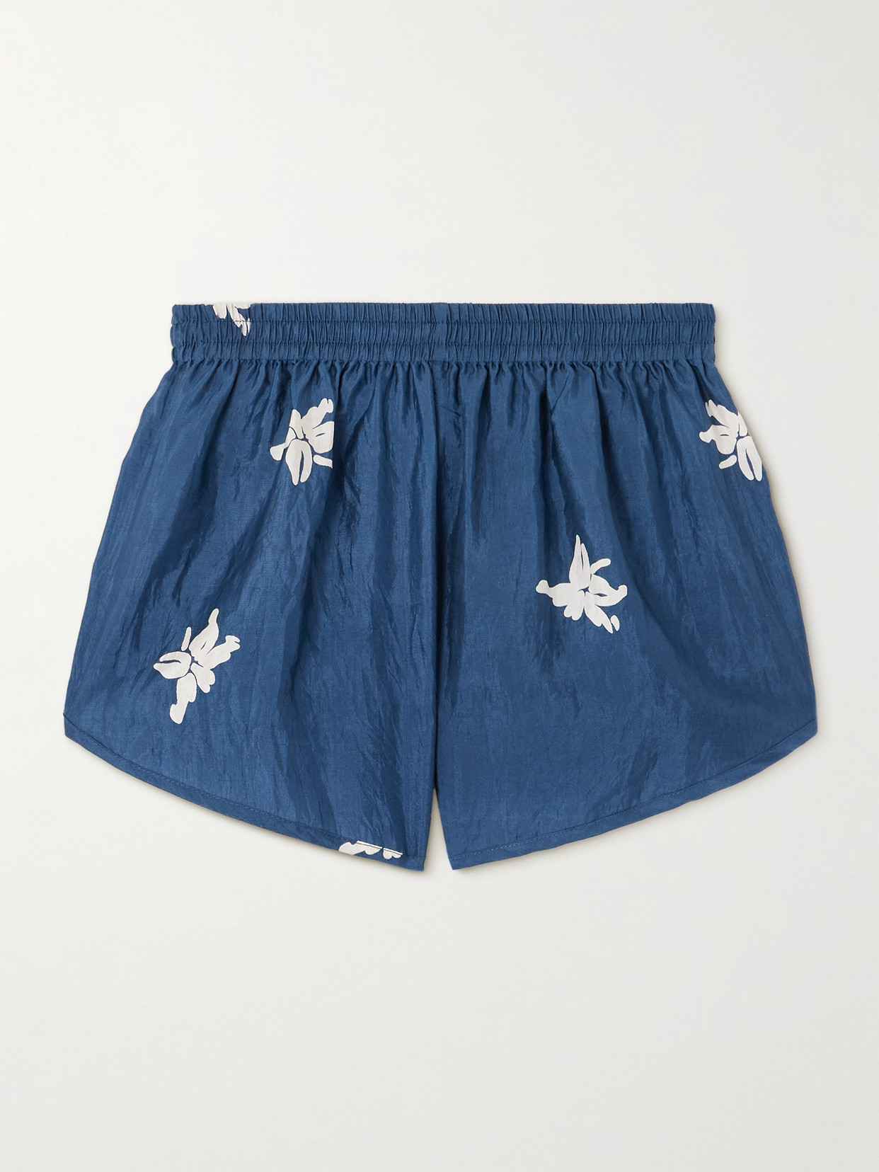 Alix Of Bohemia Lucy Pacific Floral-print Silk Shorts
