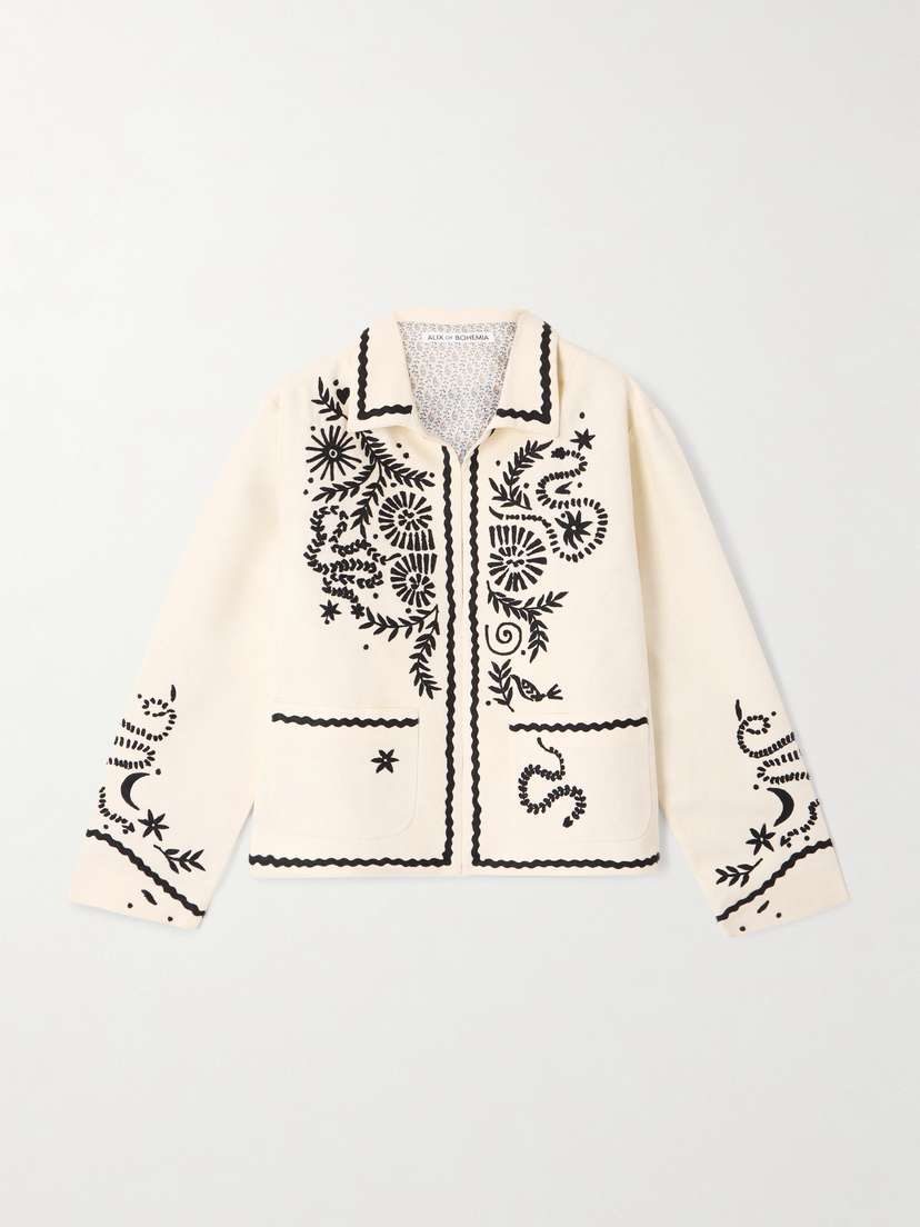 ALIX OF BOHEMIA Francis Embroidered Silk Jacket