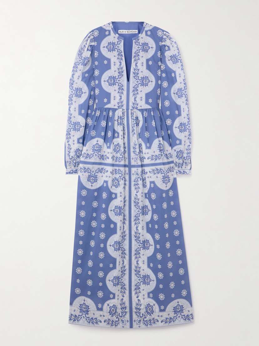 ALIX OF BOHEMIA Winifred Printed Cotton-voile Midi Dress