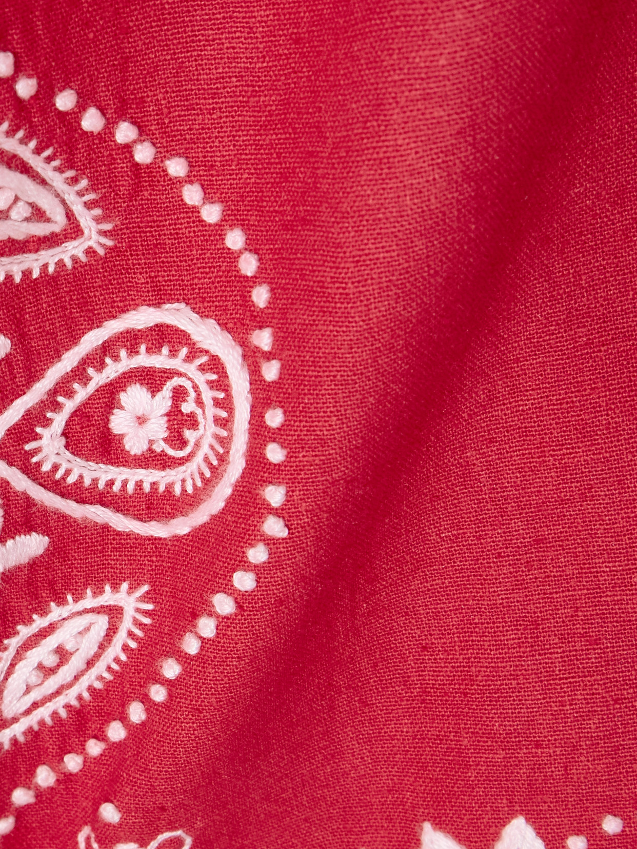 Alix Of Bohemia Francis Poppy Embroidered Cotton Jacket In Red