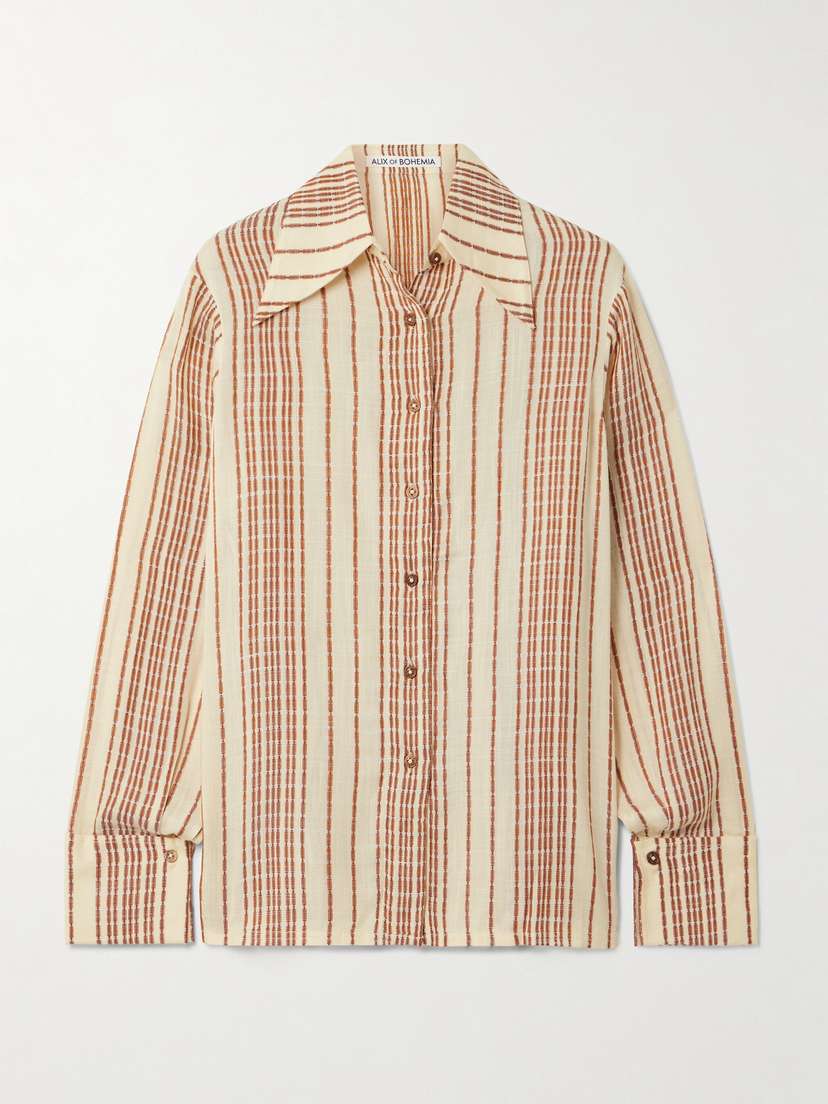 ALIX OF BOHEMIA Dana Striped Woven Shirt
