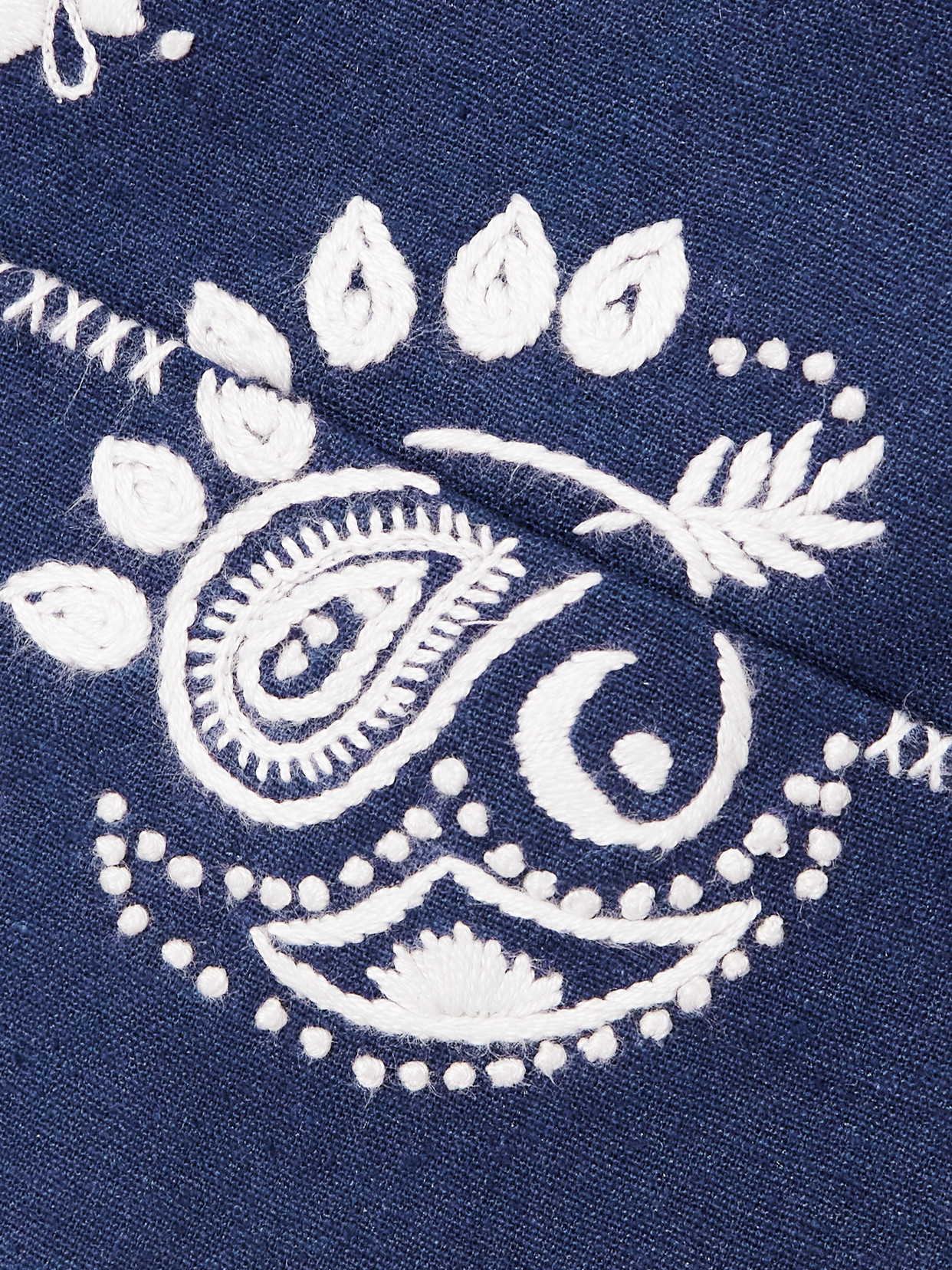 Alix Of Bohemia Francis Harbor Embroidered Silk Jacket In Blue