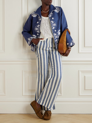 Alix Of Bohemia Francis Harbor embroidered silk jacket
