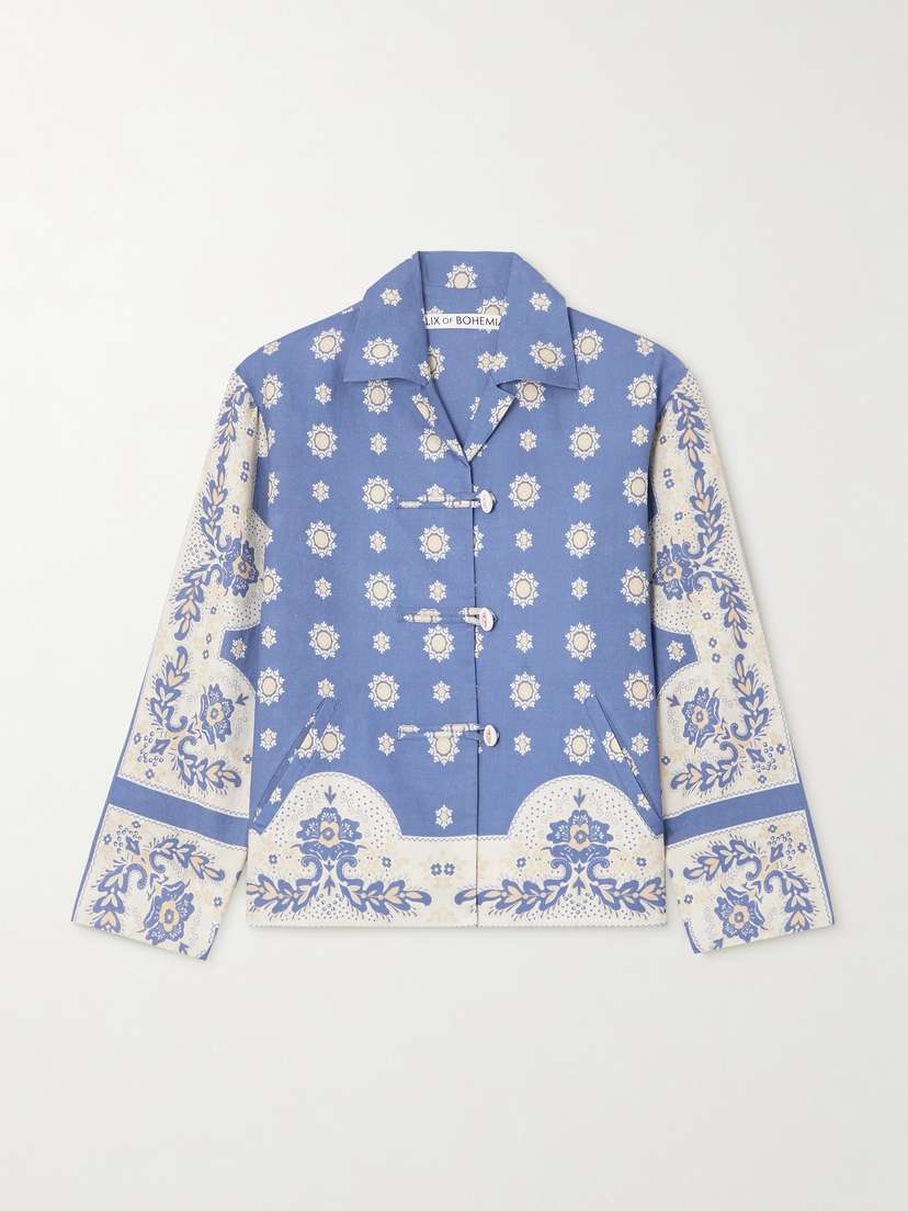 ALIX OF BOHEMIA Printed Linen Jacket