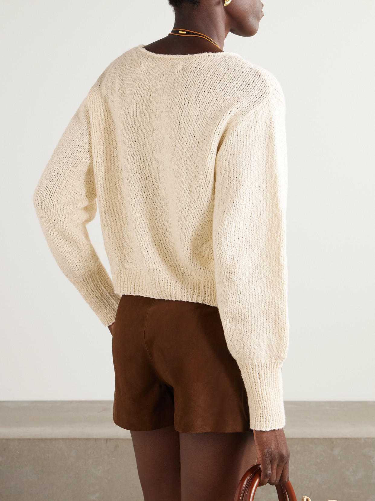 Alix Of Bohemia Leigh Jacquard-knit Cotton Sweater