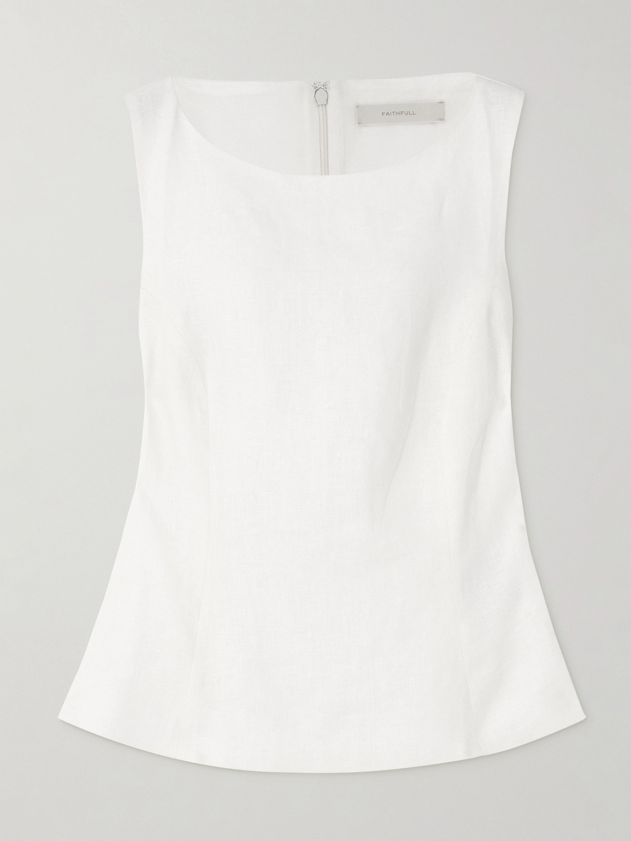 Faithfull Ana Linen Tank In White