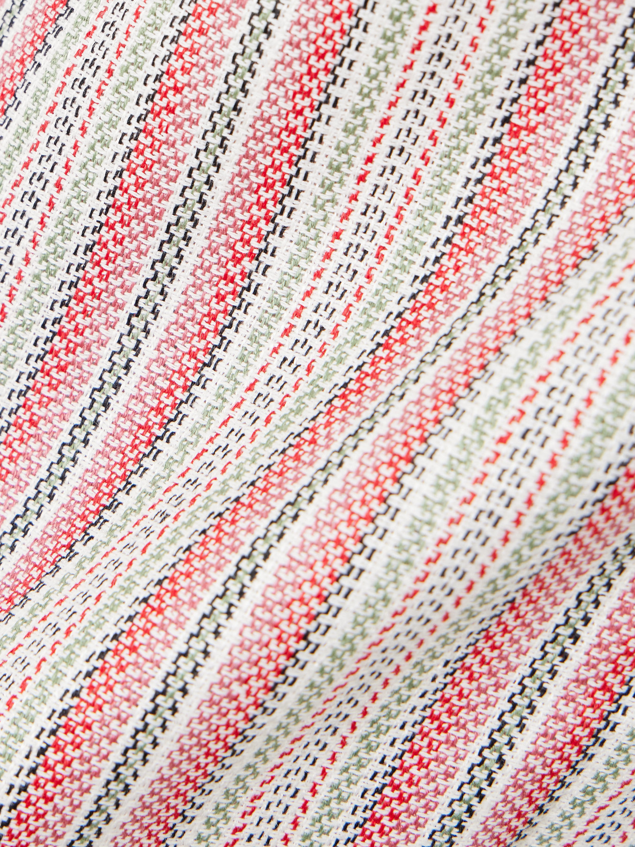 Var Open-Back Striped Linen And Cotton-Blend Tank