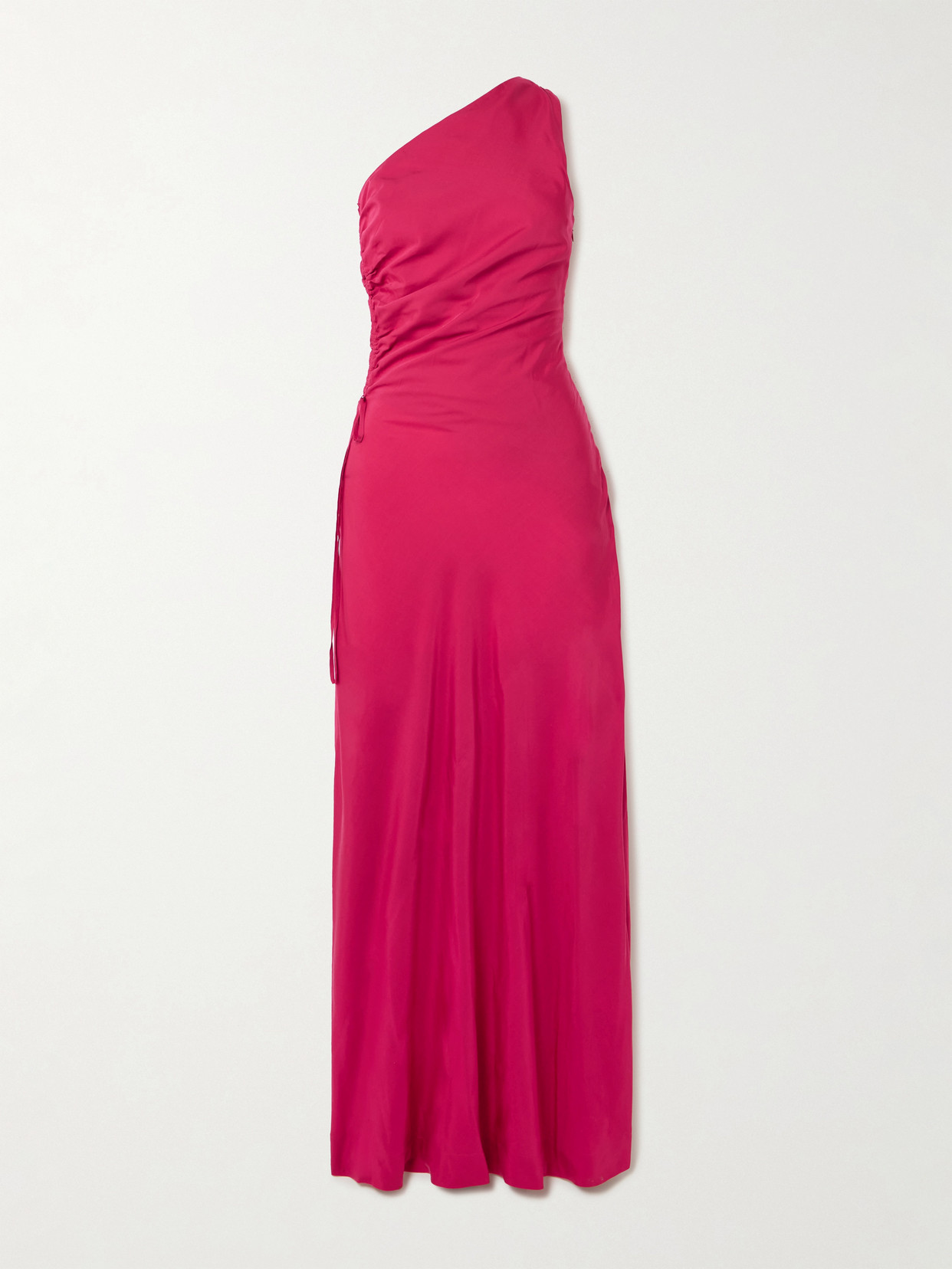 Faithfull Laureles One-shoulder Ruched Tencel™ Lyocell Maxi Dress