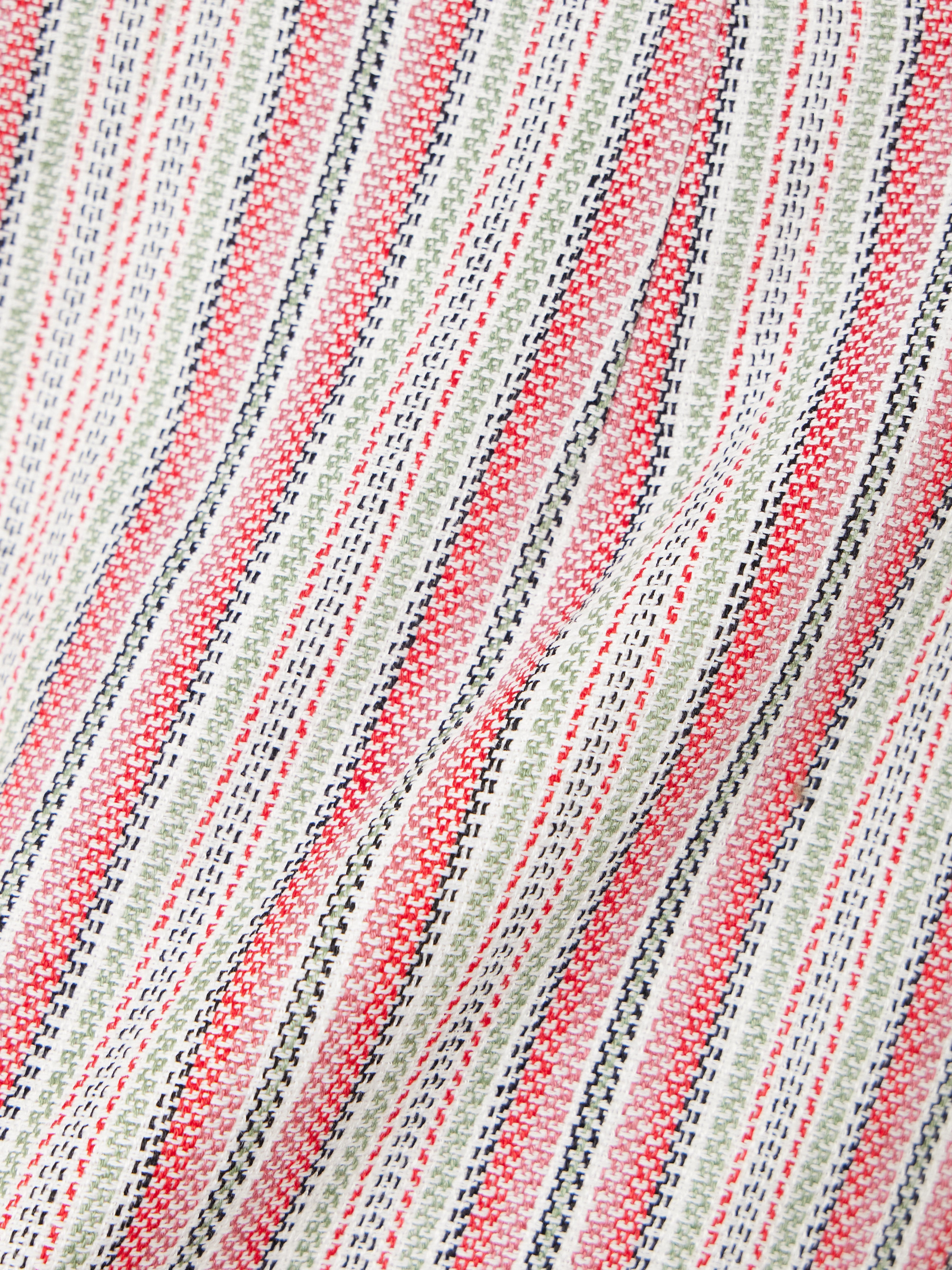 Faithfull Luda striped linen and cotton-blend shorts