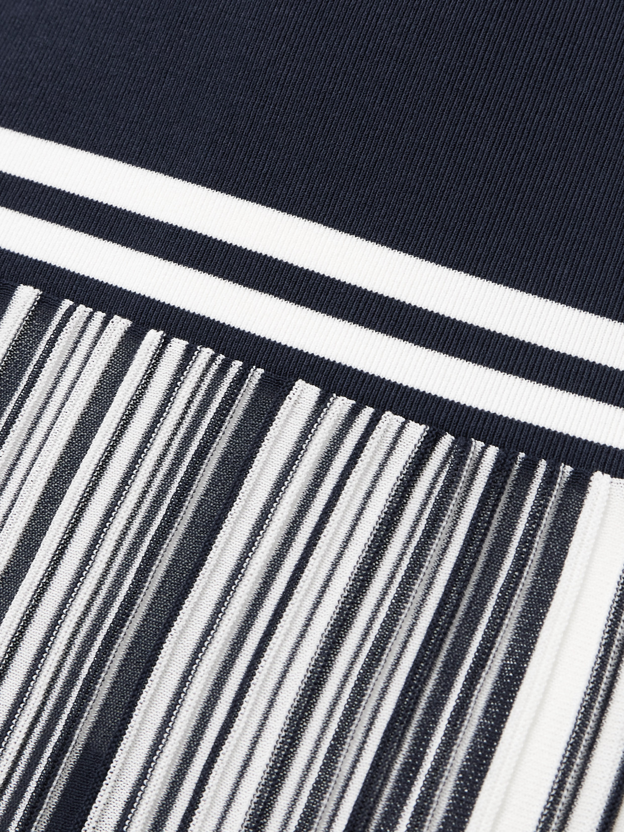 Citara Striped Knitted Cotton-Blend Maxi