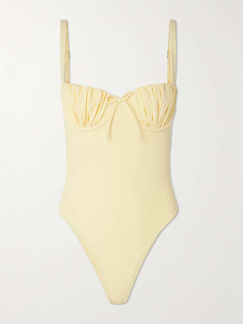 Faithfull Dinard Gathered Recycled Swimsuit