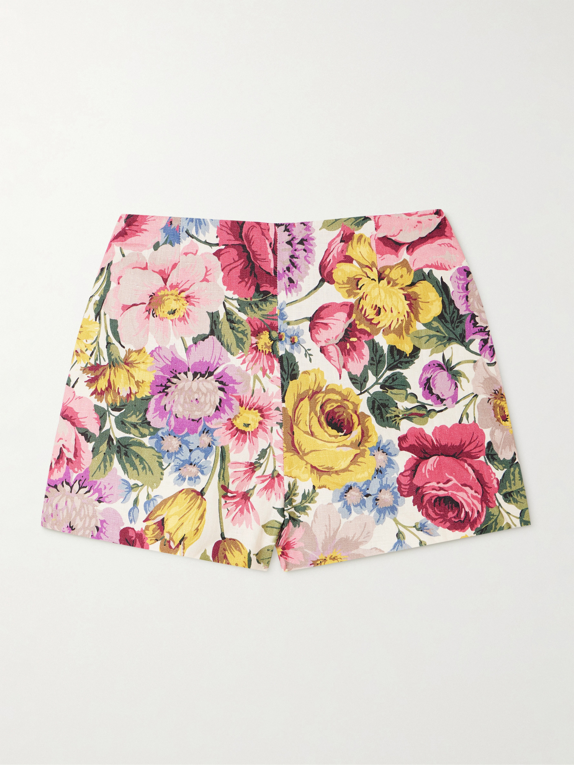 Faithfull Lila floral-print linen shorts thumbnail