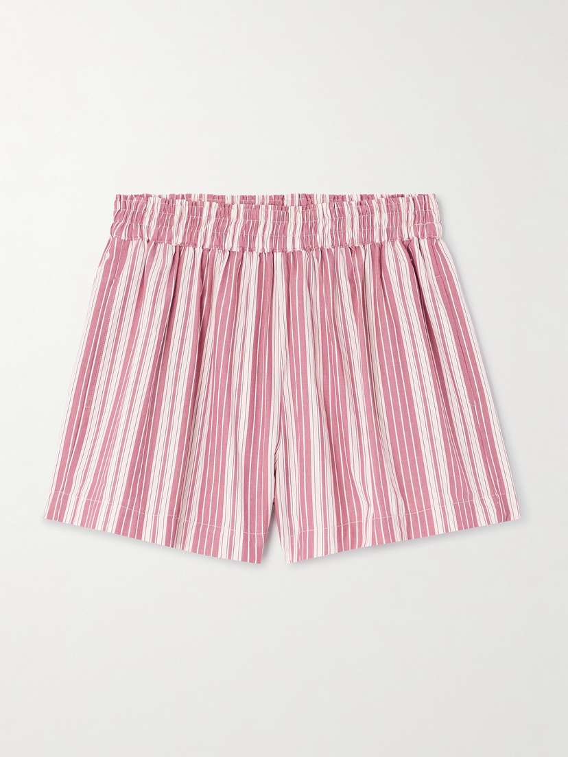 Faithfull Elva Striped Cotton Shorts