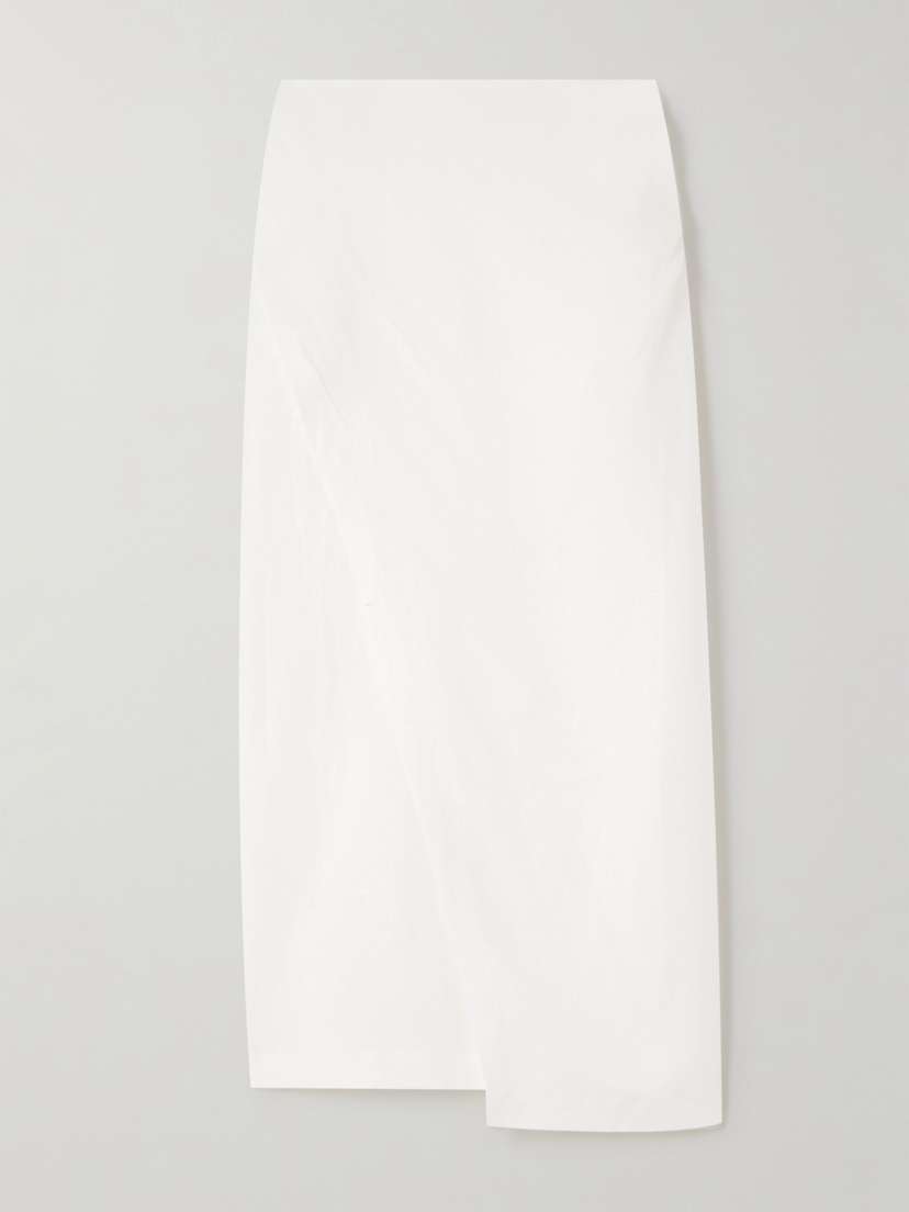 Faithfull Suis Wrap-effect Linen Midi Skirt