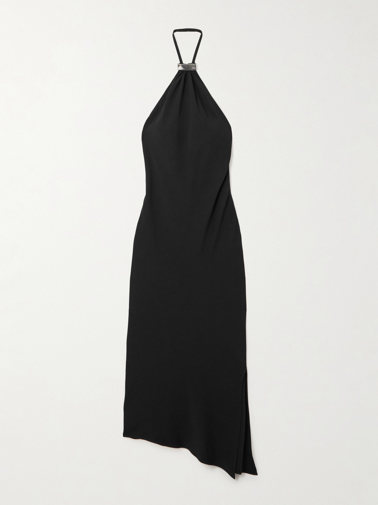 Attico Halterneck Crepe Midi Dress