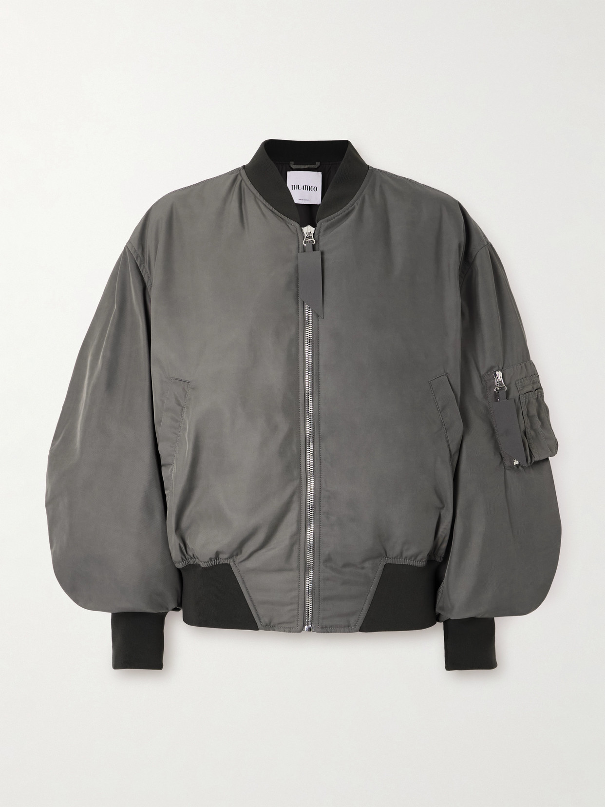 Attico Oversized Twill Bomber Jacket